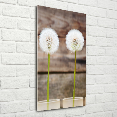 Wall art acrylic dandelions