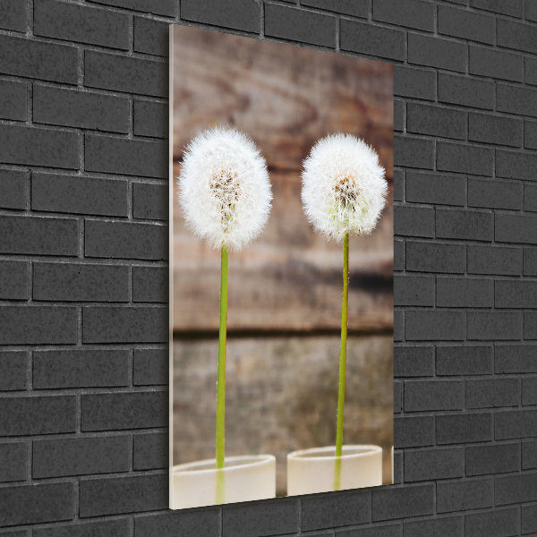 Wall art acrylic dandelions