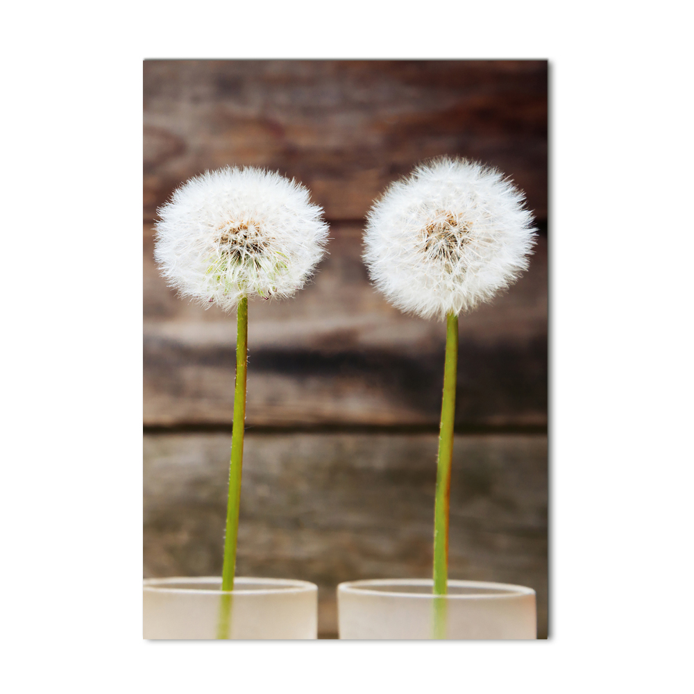 Wall art acrylic dandelions