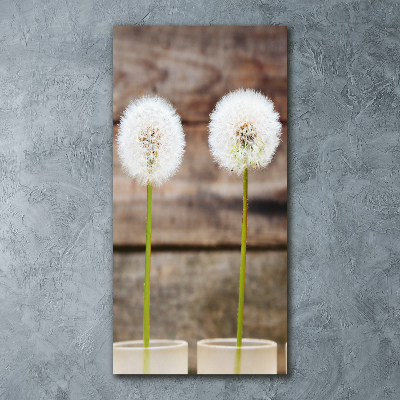 Wall art acrylic dandelions