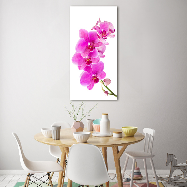 Wall art acrylic Pink orchid