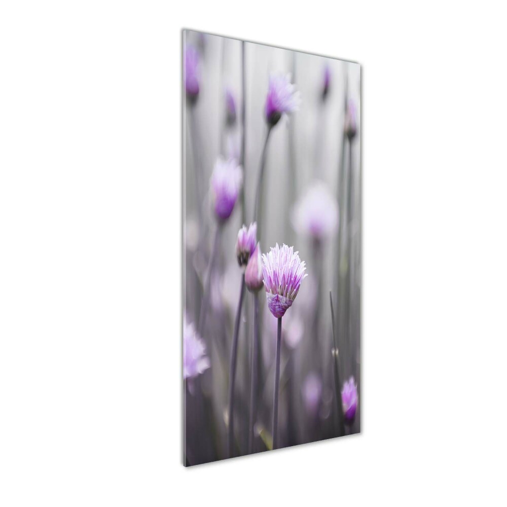 Wall art acrylic Chives flowers