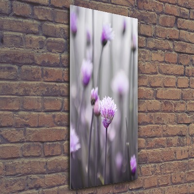 Wall art acrylic Chives flowers