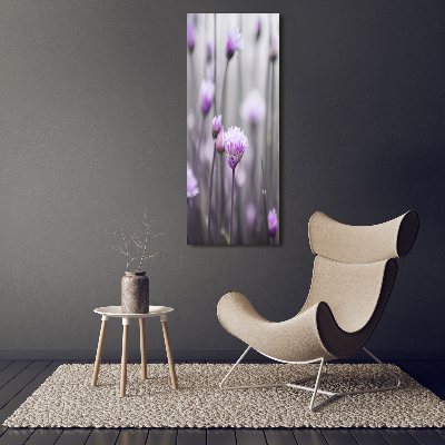 Wall art acrylic Chives flowers