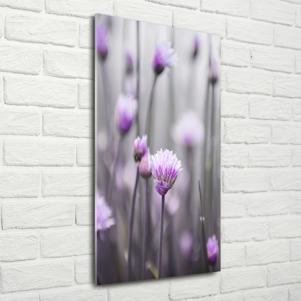 Wall art acrylic Chives flowers