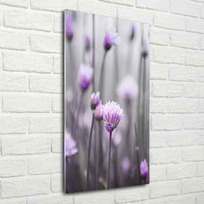 Wall art acrylic Chives flowers