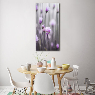 Wall art acrylic Chives flowers