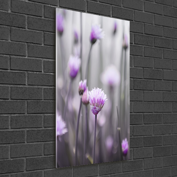 Wall art acrylic Chives flowers