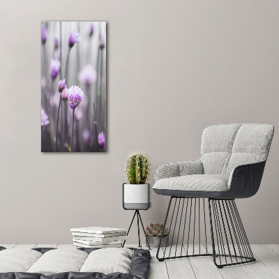 Wall art acrylic Chives flowers