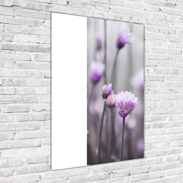 Wall art acrylic Chives flowers