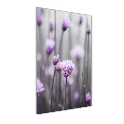 Wall art acrylic Chives flowers