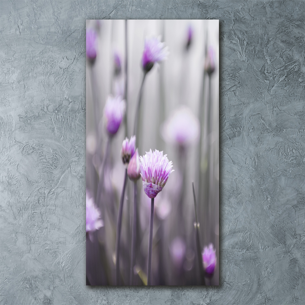 Wall art acrylic Chives flowers