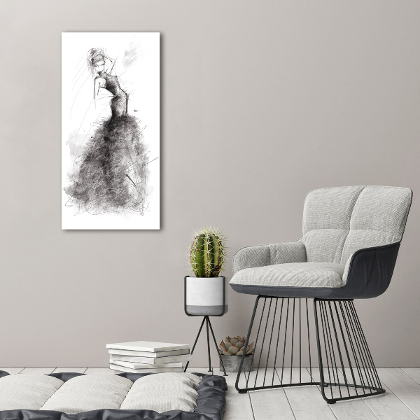 Print on acrylic glass Fashion illustration