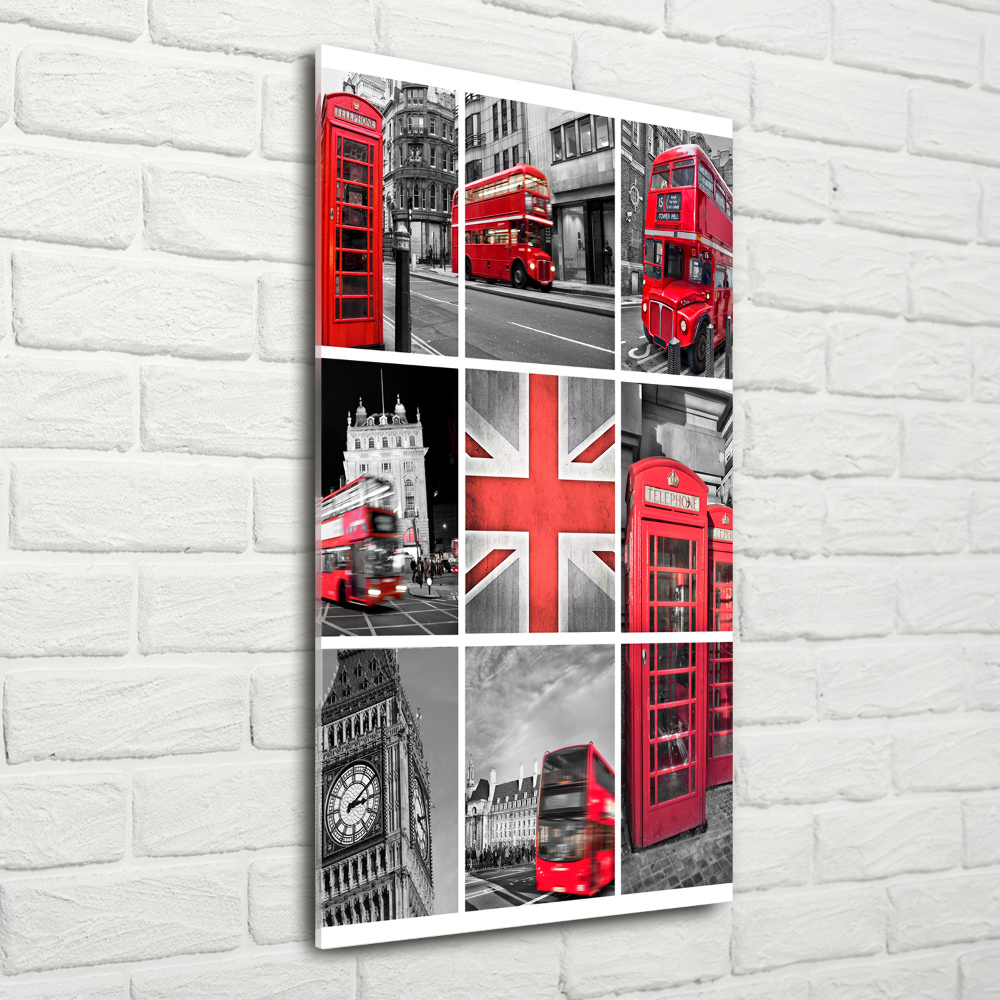 Wall art acrylic London collage