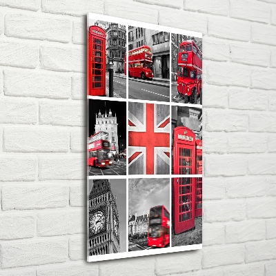 Wall art acrylic London collage