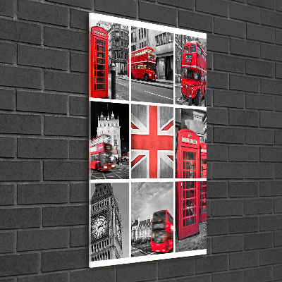 Wall art acrylic London collage