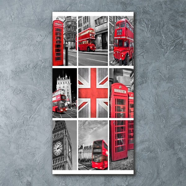 Wall art acrylic London collage