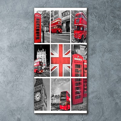 Wall art acrylic London collage