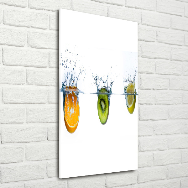 Acrylic print Fruit underwater