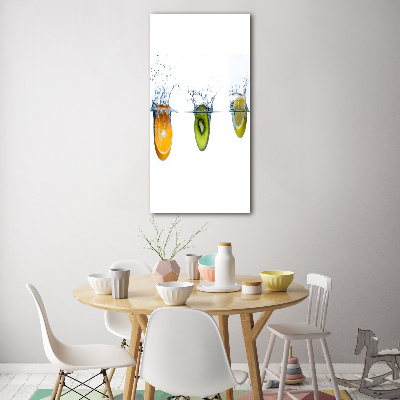 Acrylic print Fruit underwater