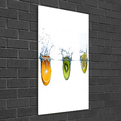 Acrylic print Fruit underwater