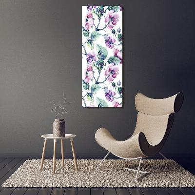 Acrylic wall art Blackberry flowers