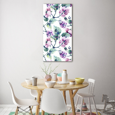 Acrylic wall art Blackberry flowers