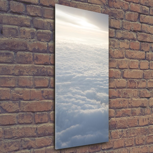 Acrylic wall art Flight over the clouds