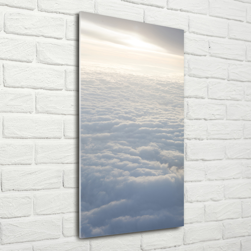 Acrylic wall art Flight over the clouds