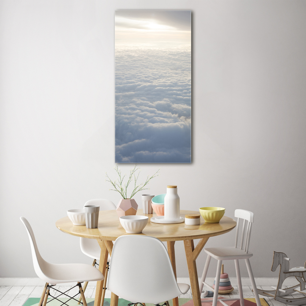 Acrylic wall art Flight over the clouds