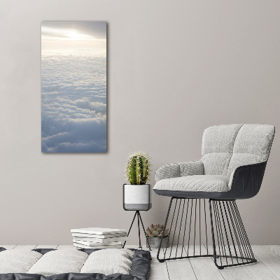 Acrylic wall art Flight over the clouds