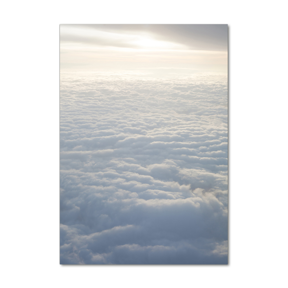 Acrylic wall art Flight over the clouds