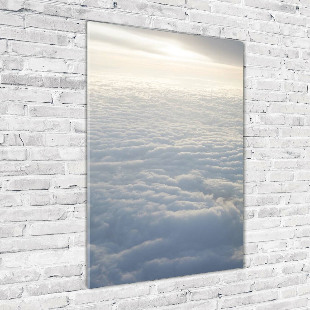 Acrylic wall art Flight over the clouds