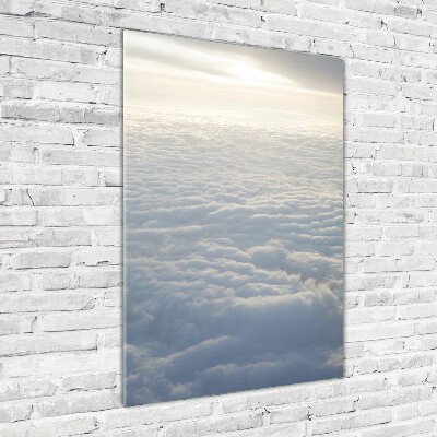 Acrylic wall art Flight over the clouds