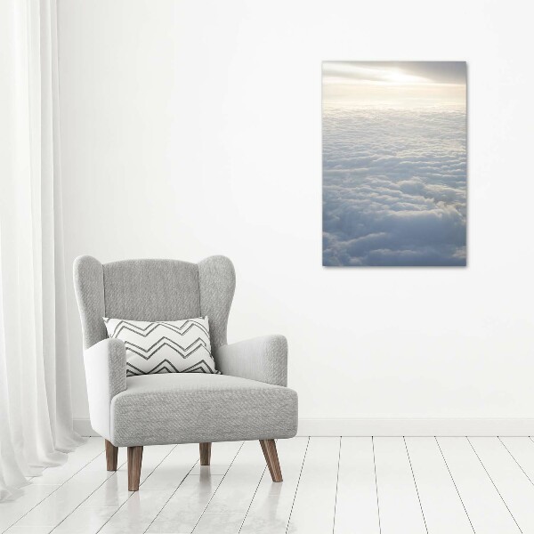 Acrylic wall art Flight over the clouds