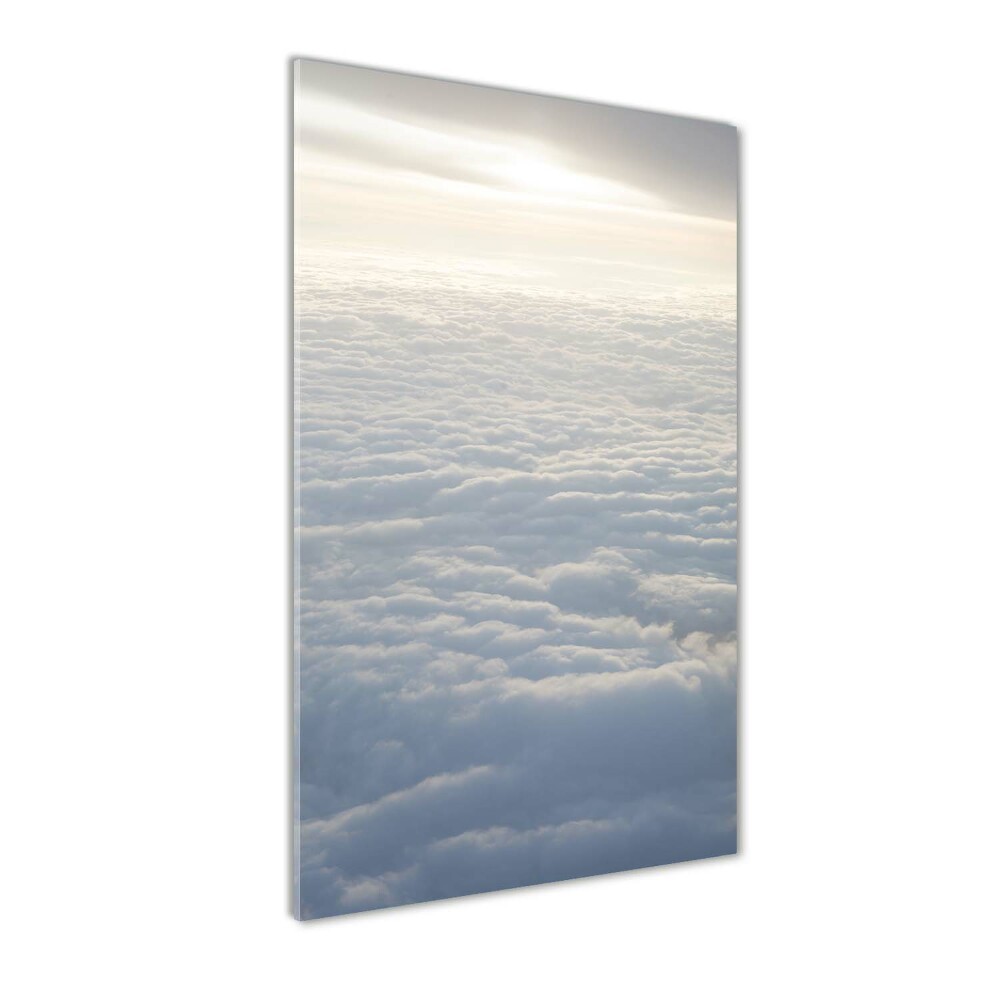 Acrylic wall art Flight over the clouds