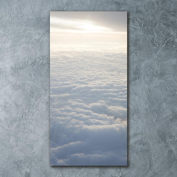 Acrylic wall art Flight over the clouds