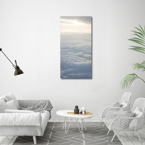 Acrylic wall art Flight over the clouds