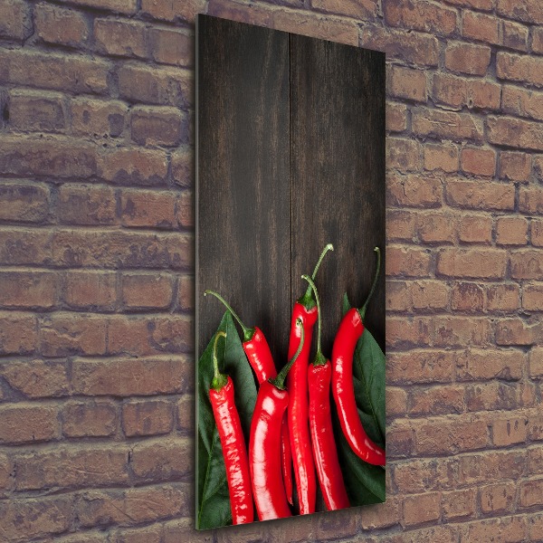 Acrylic print Chilli peppers