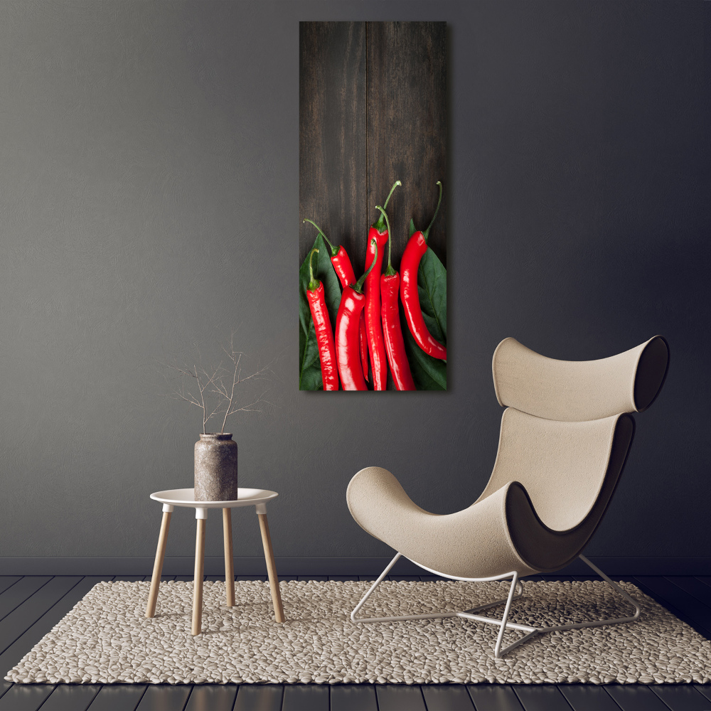 Acrylic print Chilli peppers