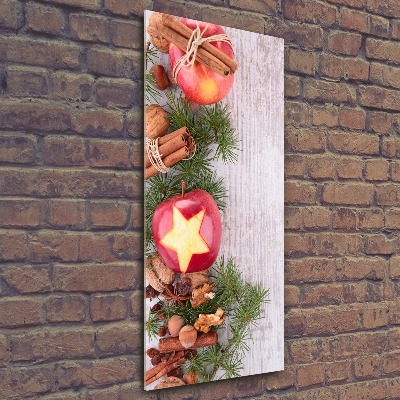 Acrylic print Christmas apples