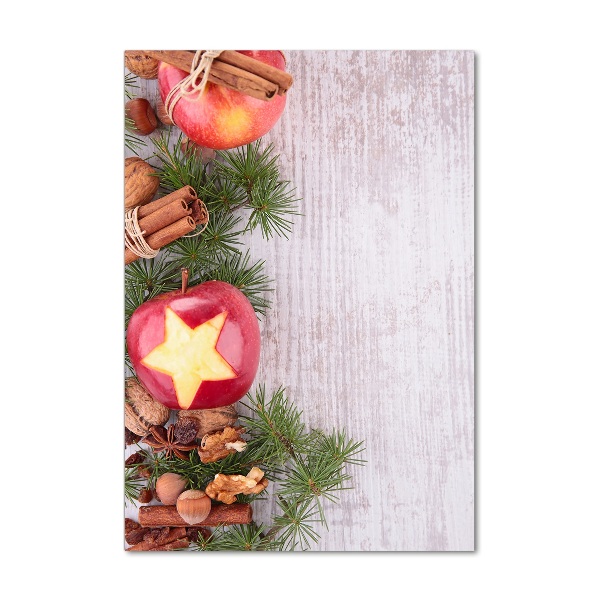 Acrylic print Christmas apples