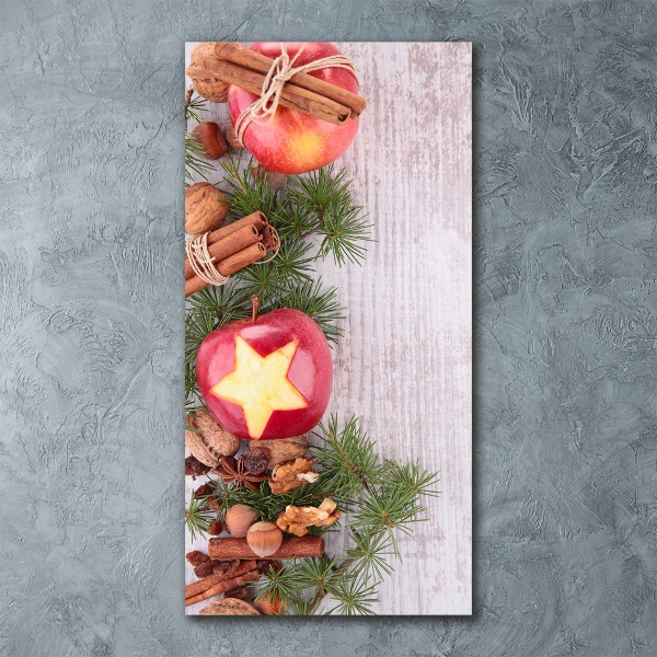 Acrylic print Christmas apples