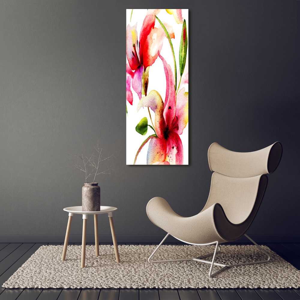 Wall art acrylic Lilia flowers