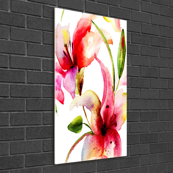 Wall art acrylic Lilia flowers