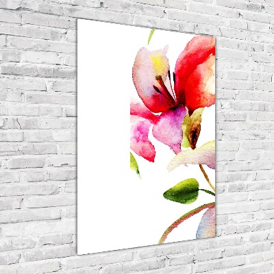 Wall art acrylic Lilia flowers