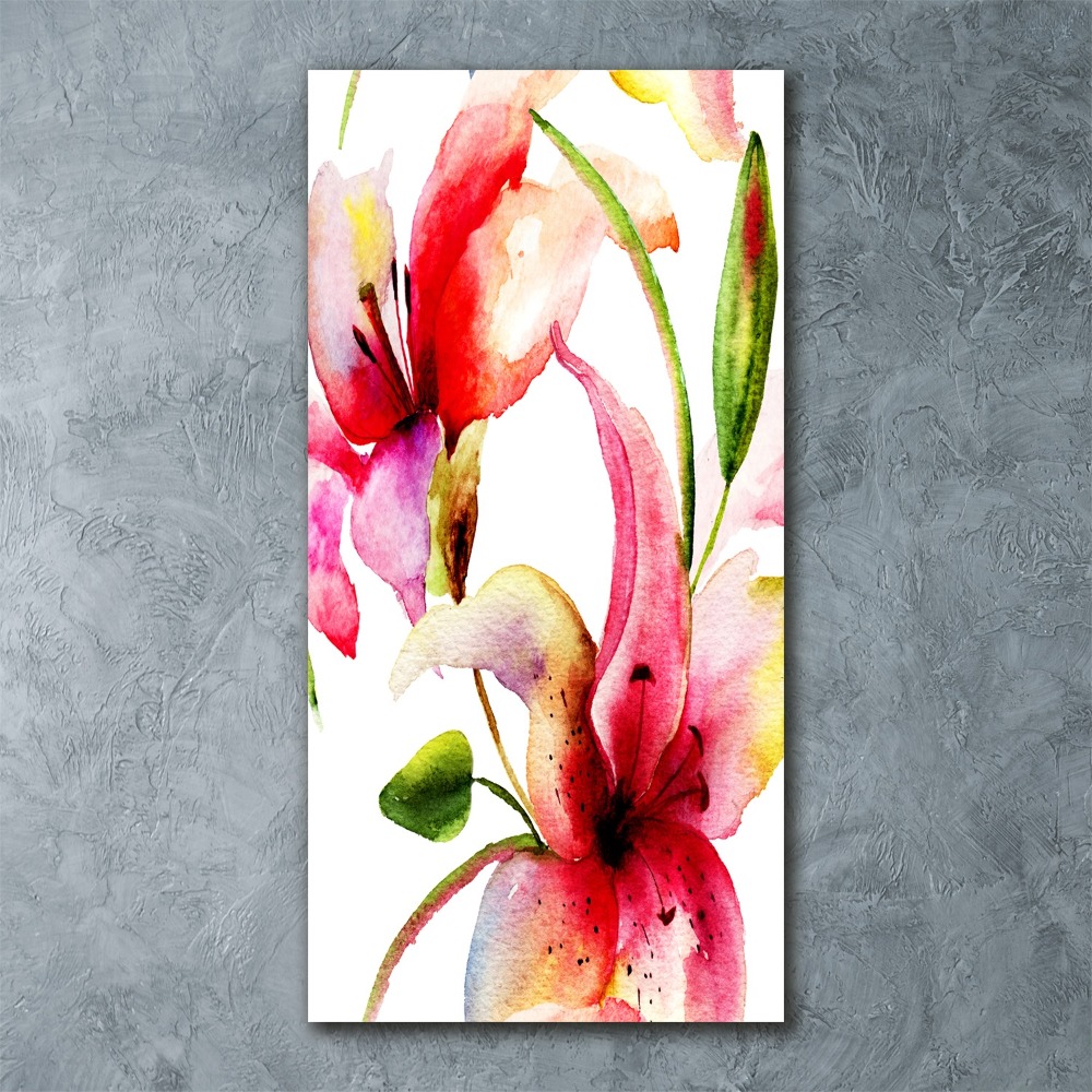 Wall art acrylic Lilia flowers