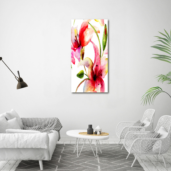 Wall art acrylic Lilia flowers