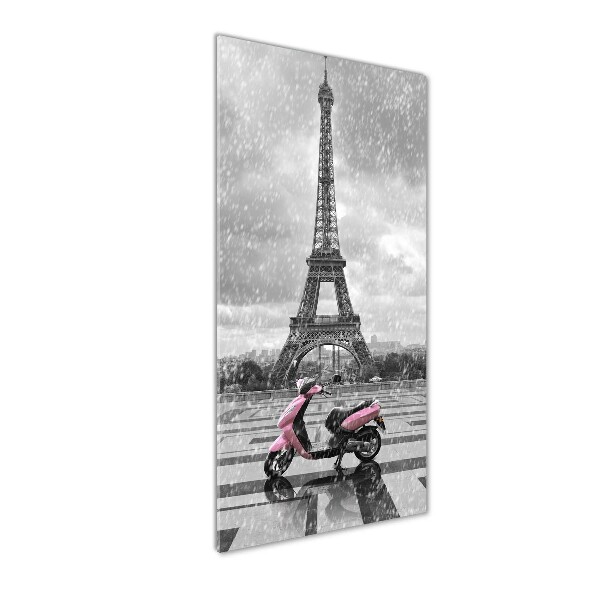 Print on acrylic Eiffel tower scooter