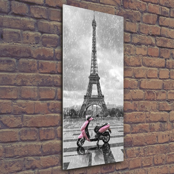 Print on acrylic Eiffel tower scooter